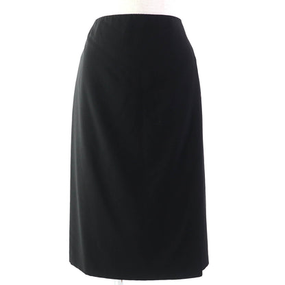 HERMES Tight Skirt wool black 38