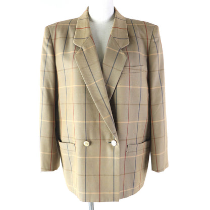 BURBERRY tailored jacket Outer: 100% wool, lining: cupra Brown type Women 11AR Used Authentic