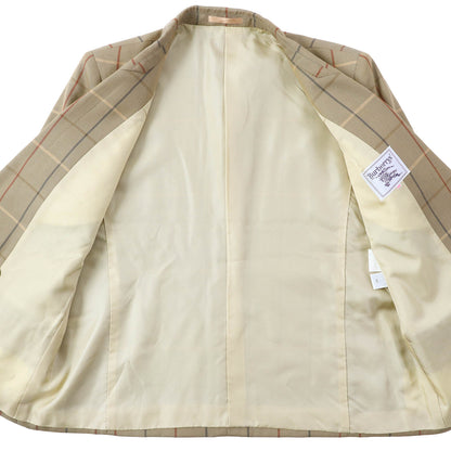 BURBERRY tailored jacket Outer: 100% wool, lining: cupra Brown type Women 11AR Used Authentic