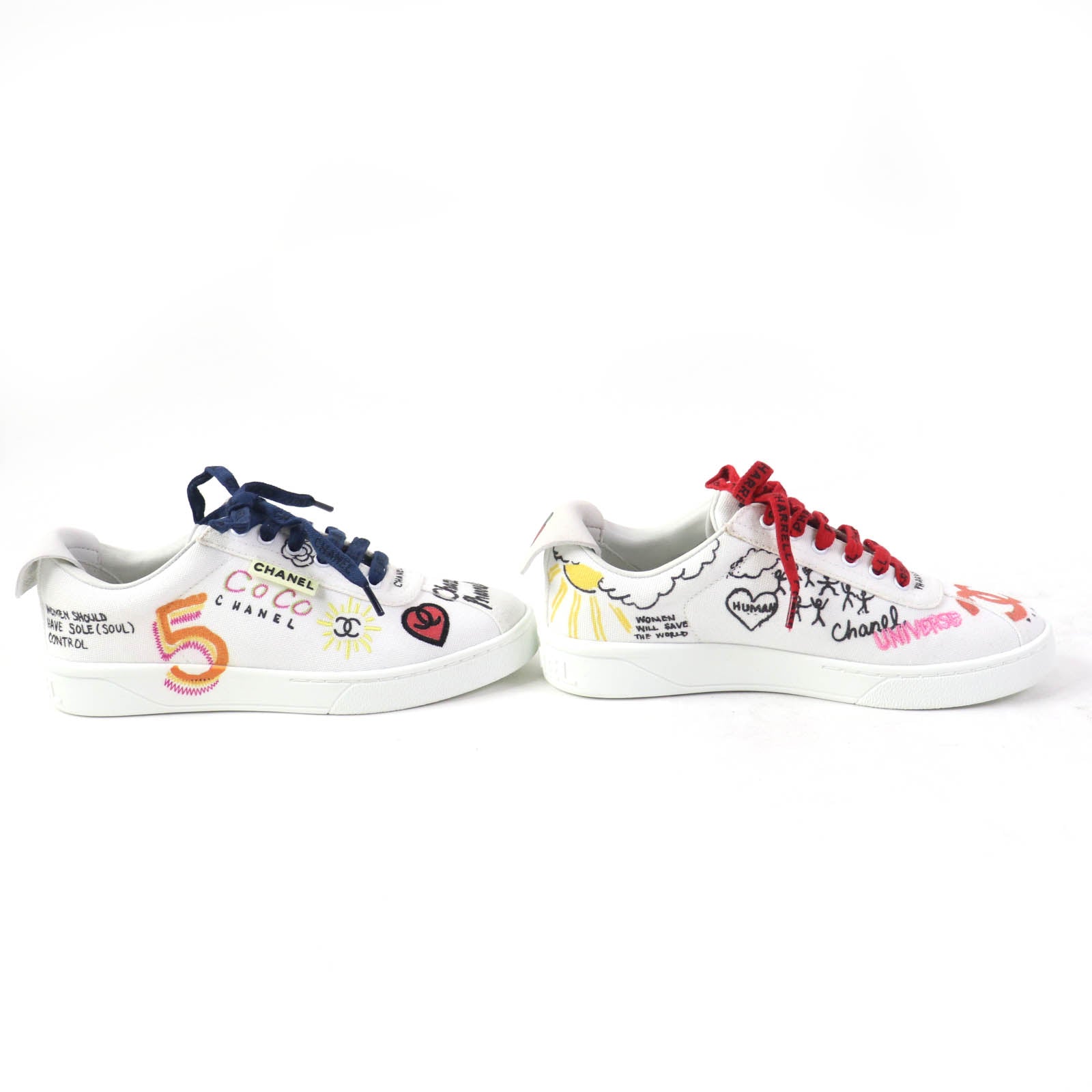 CHANEL Women s Canvas Sneakers