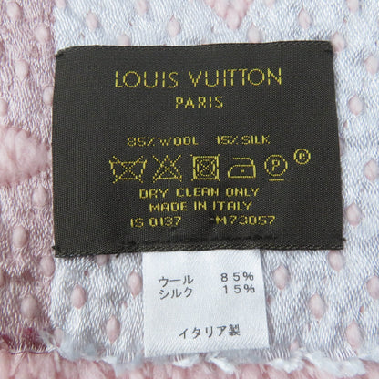 LOUIS VUITTON Scarf M73057 Main: 85% wool, Main: 15% silk Crystal pink Esharp Logomania Rainbow Women Used Authentic