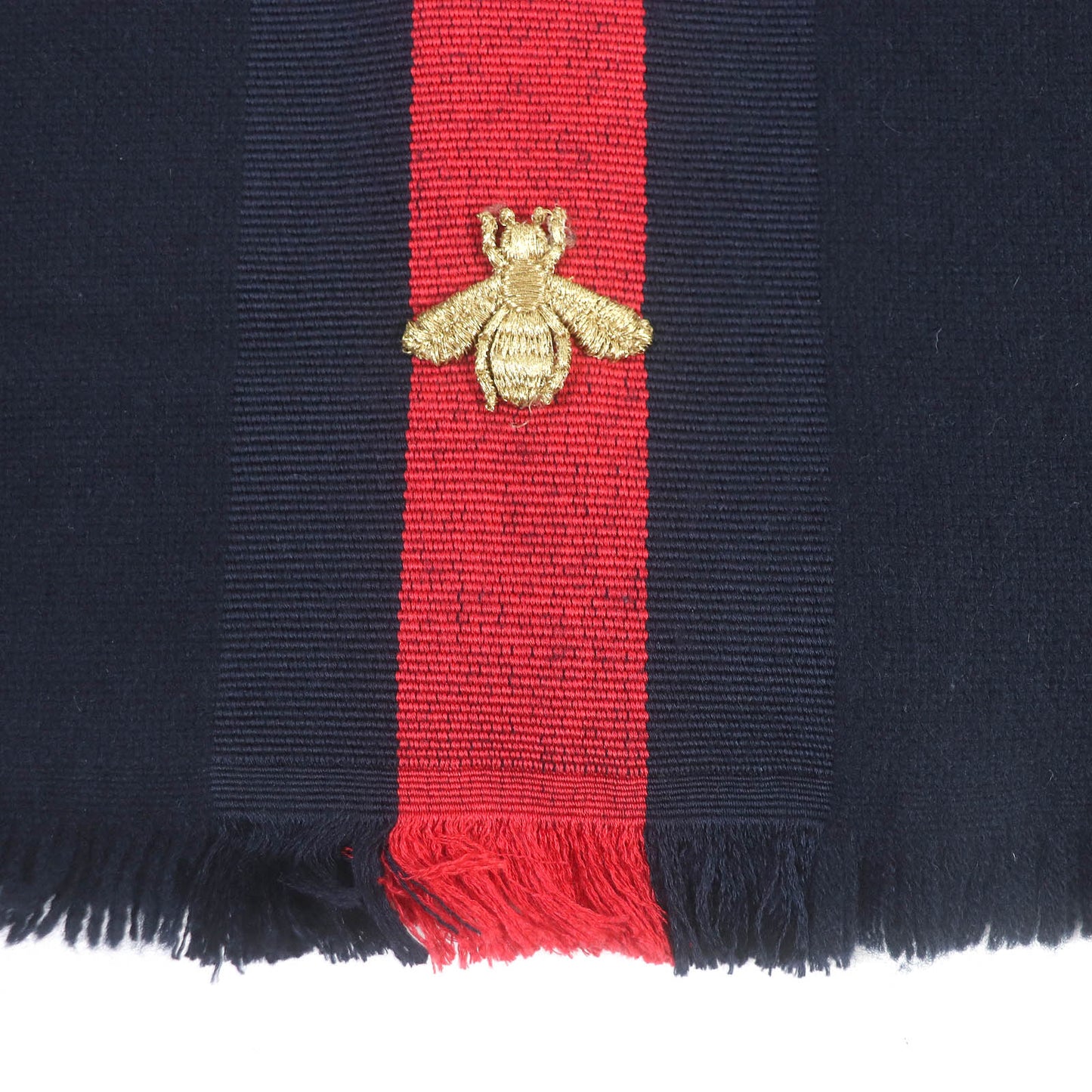 GUCCI Scarf 475513 Main: 56% wool, Main: 24% cashmere, Main: 20% silk Navy mens Used Authentic