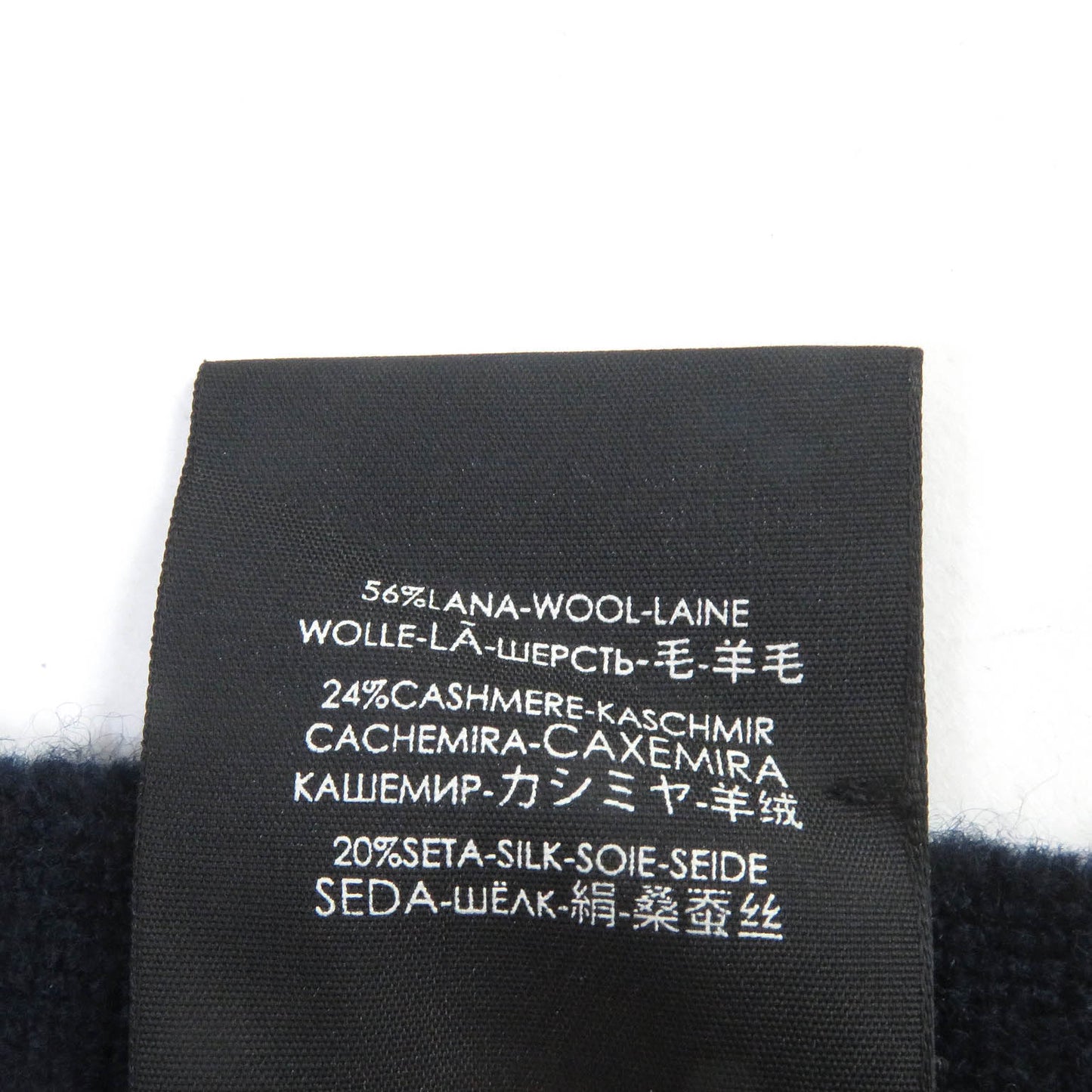 GUCCI Scarf 475513 Main: 56% wool, Main: 24% cashmere, Main: 20% silk Navy mens Used Authentic