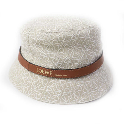 LOEWE hat cotton Beige White Camel 57