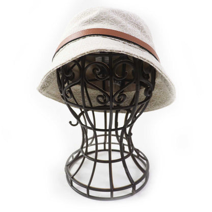 LOEWE hat cotton Beige White Camel 57