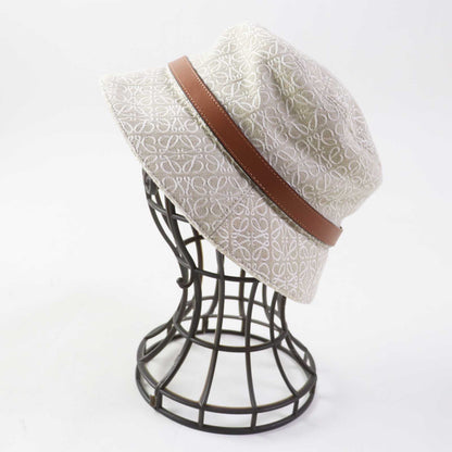 LOEWE hat cotton Beige White Camel 57