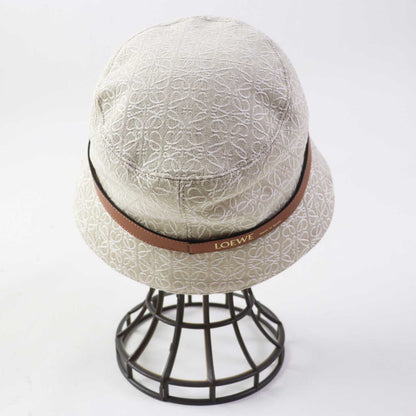 LOEWE hat cotton Beige White Camel 57