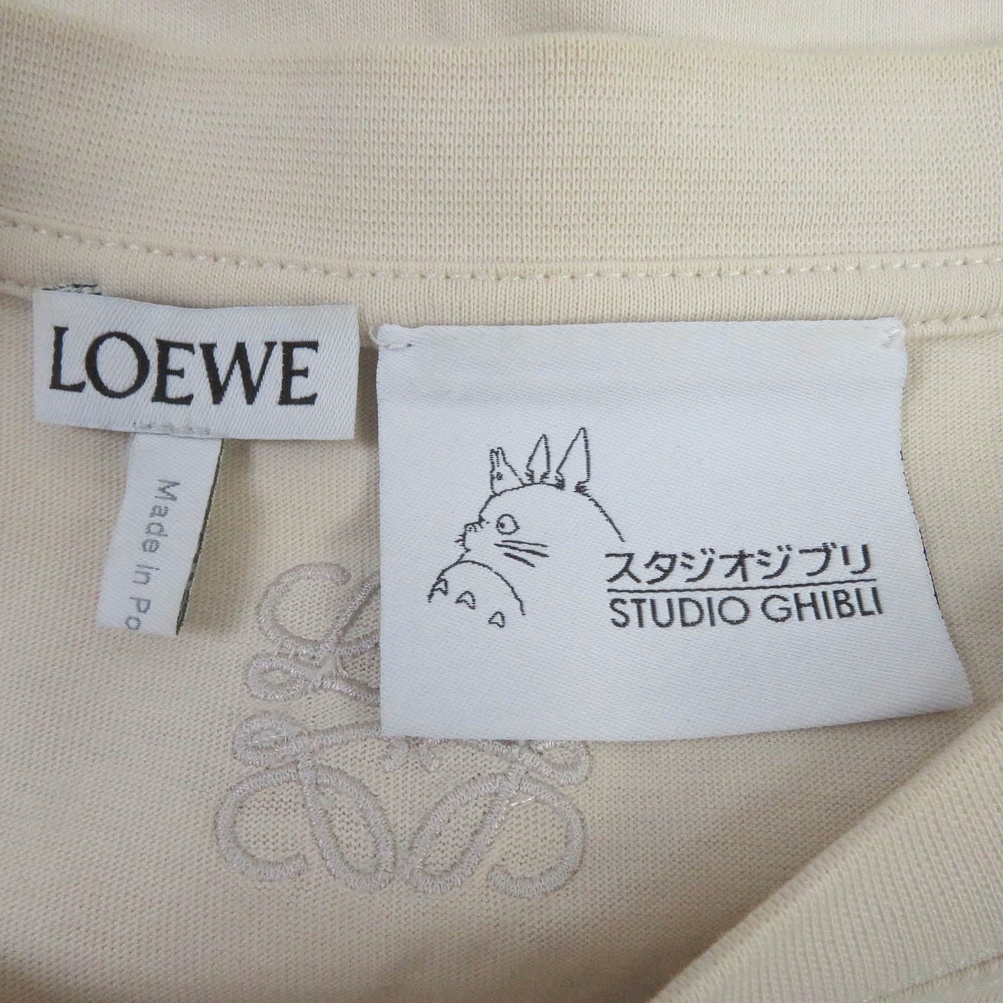 LOEWE Short sleeve T-shirt H848341X01 cotton light beige XS