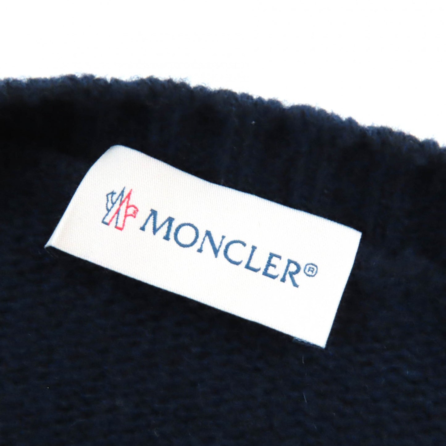 MONCLER knit wool Navy GIROCOLLO TRICOT S