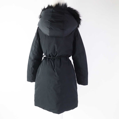 MONCLER down coat Outer: 100% polyester, Lining: 100% nylon, Filling: 90% down, Filling: 10% feather, Part: 100% acetate, Faux fur black CRUCIANELLE Women Used Authentic