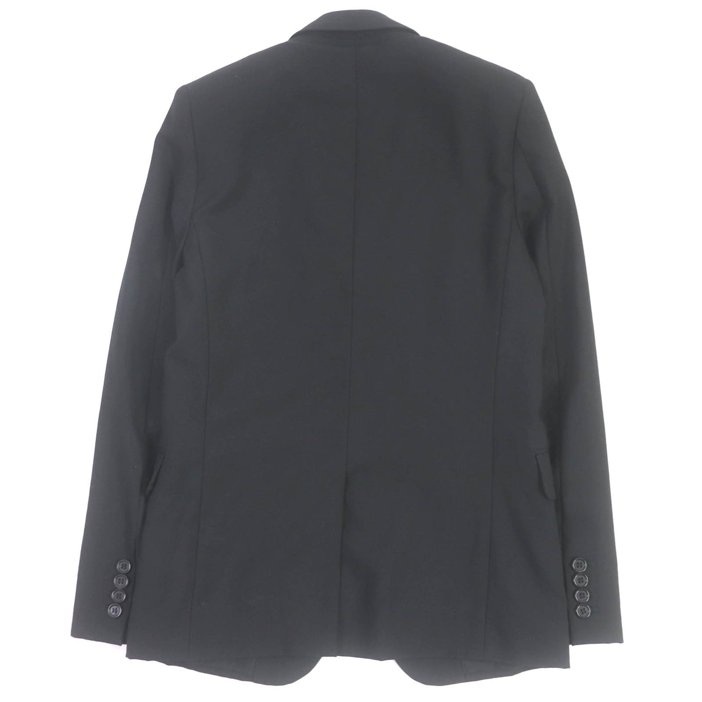 SAINT LAURENT PARIS tailored jacket 509486 Outer: 100% wool, Lining: 100% cotton, Part: 100% silk black mens 42 Used Authentic