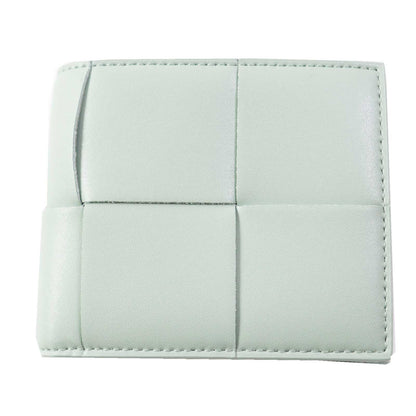 BOTTEGAVENETA Bifold Wallet 649605 leather Sage Cassette Bifold Wallet with Coin Purse