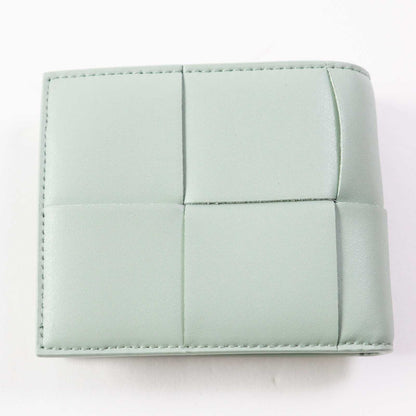 BOTTEGAVENETA Bifold Wallet 649605 leather Sage Cassette Bifold Wallet with Coin Purse