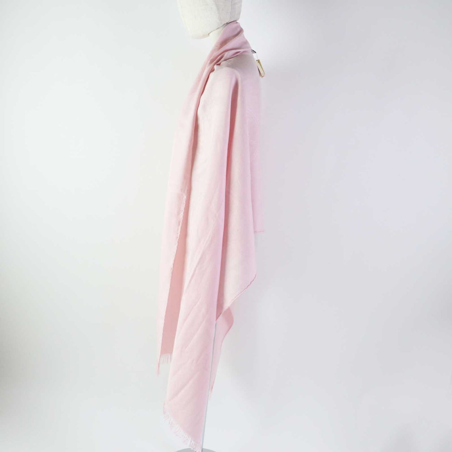 HERMES shawl cashmere Rose Petal (baby pink) Etoile New Libris