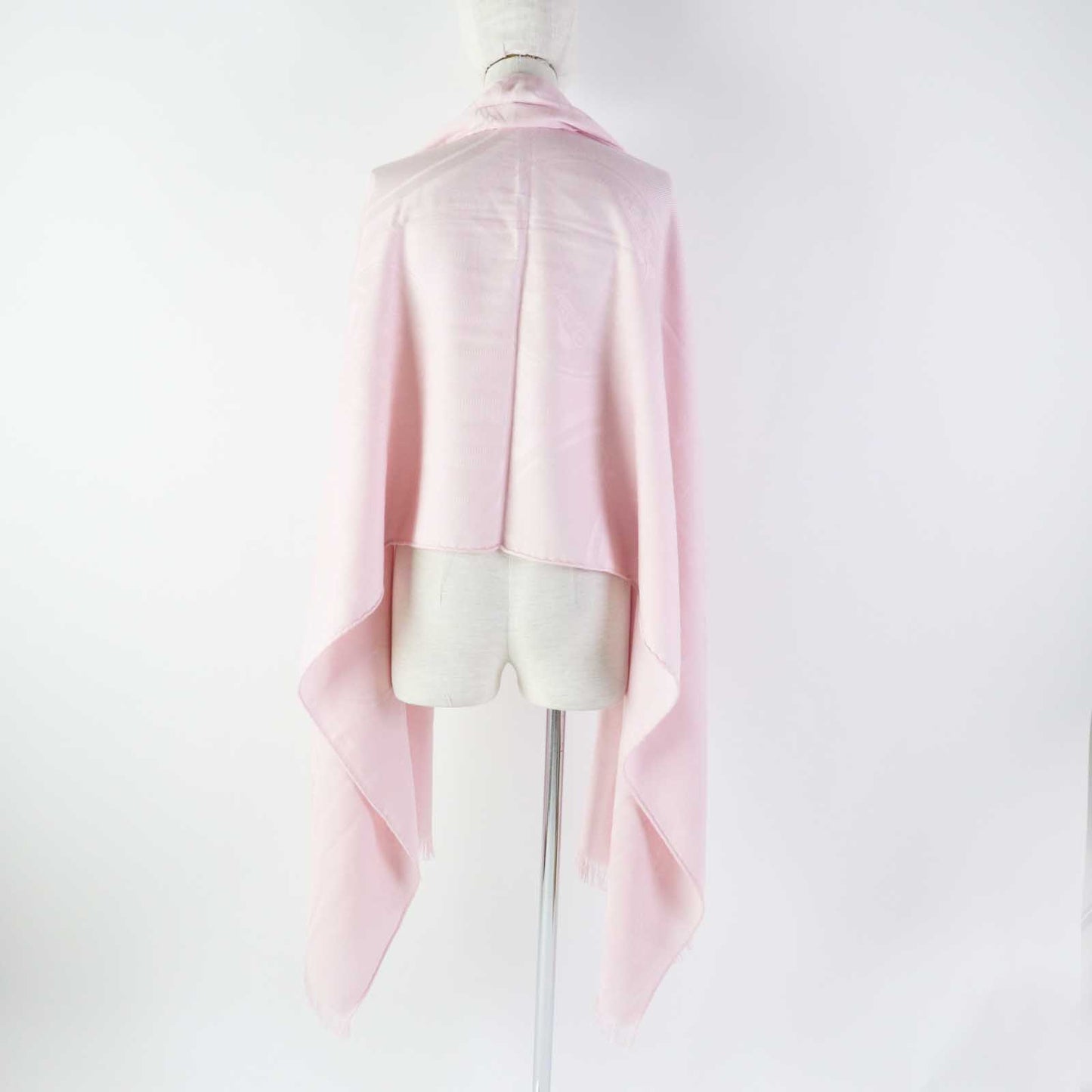 HERMES shawl cashmere Rose Petal (baby pink) Etoile New Libris