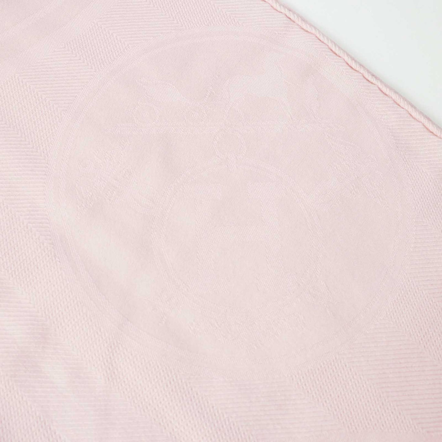 HERMES shawl cashmere Rose Petal (baby pink) Etoile New Libris