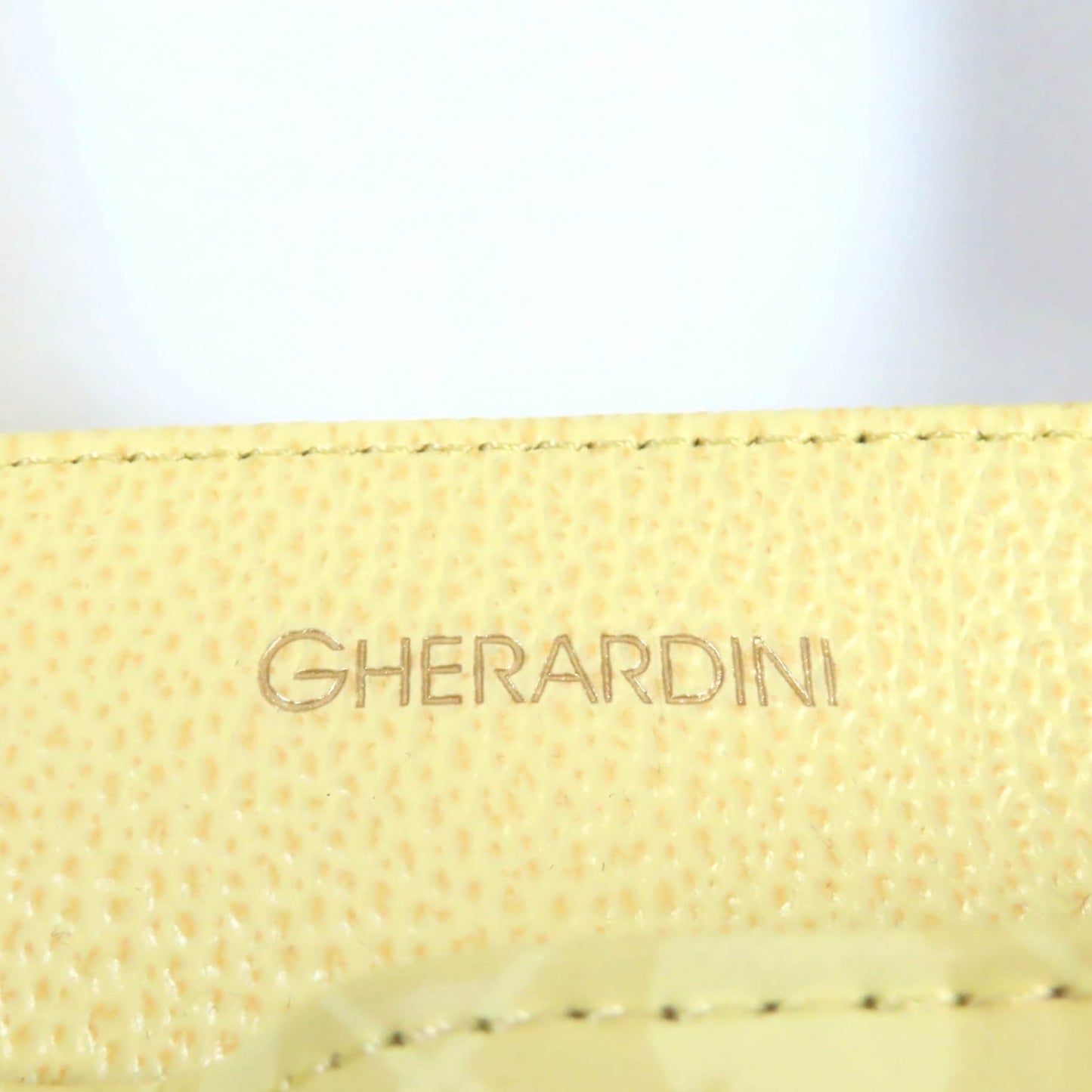 GHERARDINI Handbag PVC yellow Softy