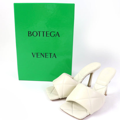 BOTTEGAVENETA Mule leather Ivory MAXI INTRECCIATO SANDALS LIDO 38