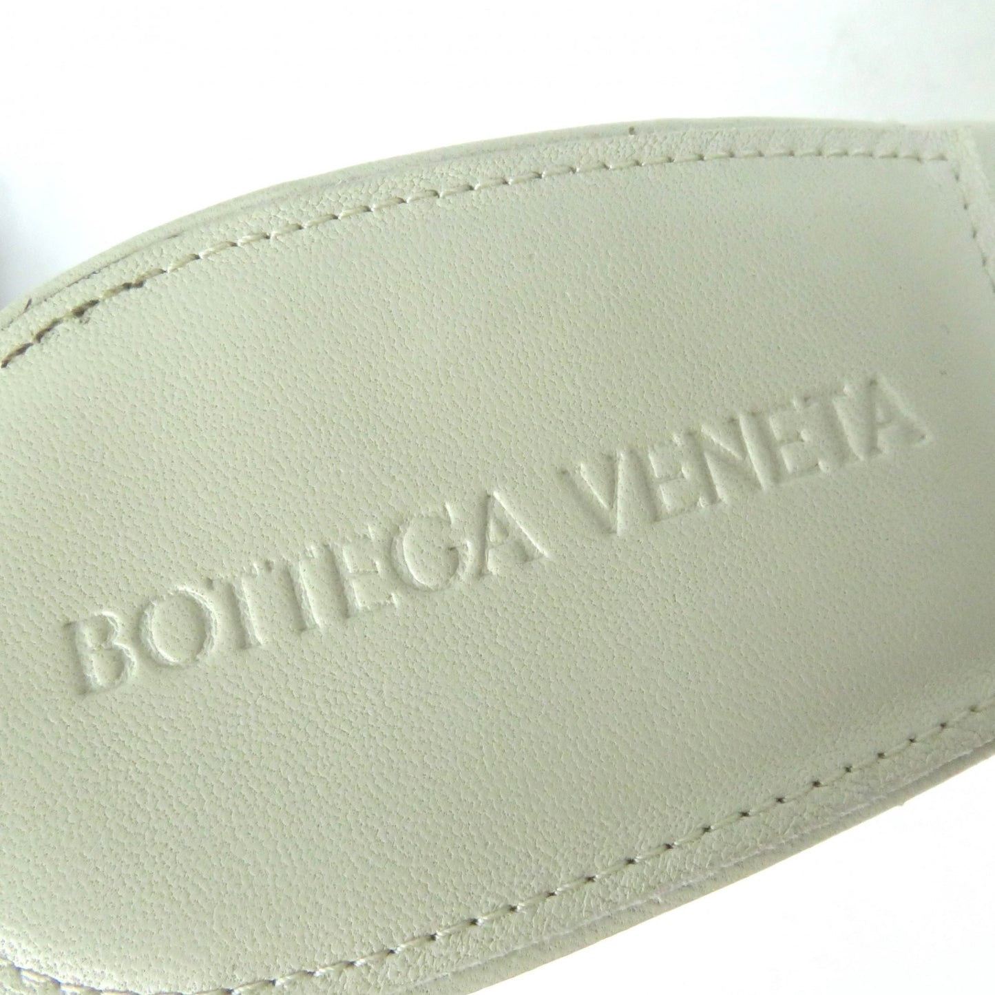 BOTTEGAVENETA Mule leather Ivory MAXI INTRECCIATO SANDALS LIDO 38