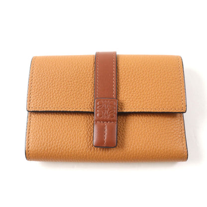 LOEWE Tri-fold wallet C660S86X01 Main: Soft grain calf light caramel/pecan Bar Tikal Wallet Small