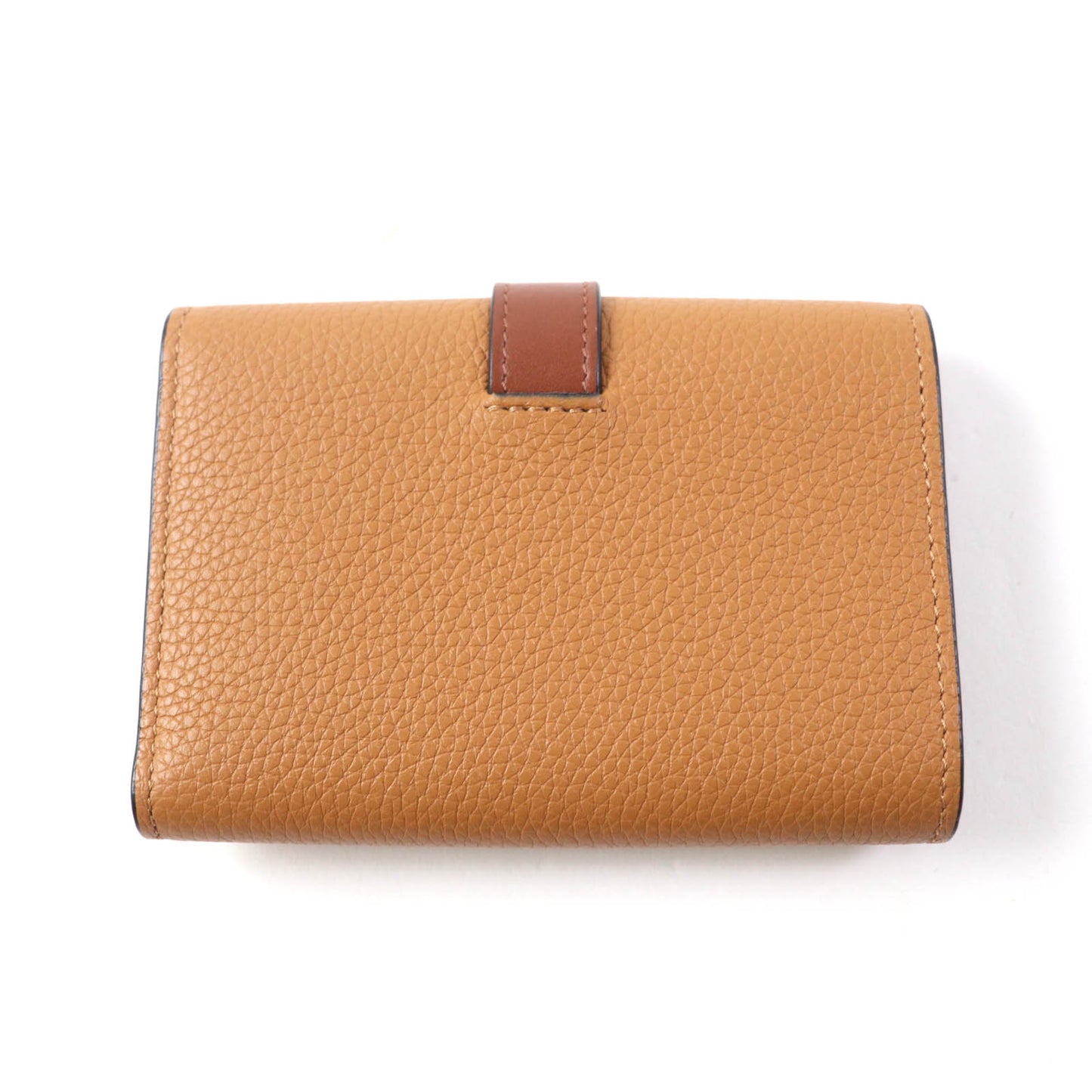 LOEWE Tri-fold wallet C660S86X01 Main: Soft grain calf light caramel/pecan Bar Tikal Wallet Small