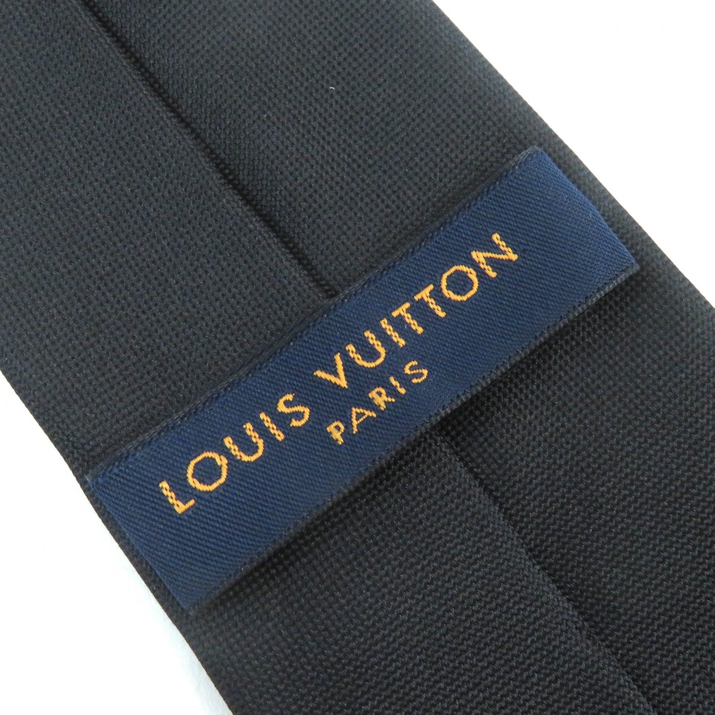 LOUIS VUITTON tie MP3423 Main: 100% silk Black multicolor Cravat LV Mushroom mens Used Authentic