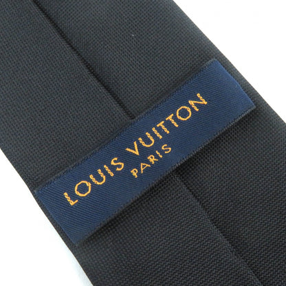 LOUIS VUITTON tie MP3423 Main: 100% silk Black multicolor Cravat LV Mushroom mens Used Authentic