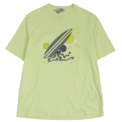 HERMES Short sleeve T-shirt cotton Light yellow Poulp Watch S