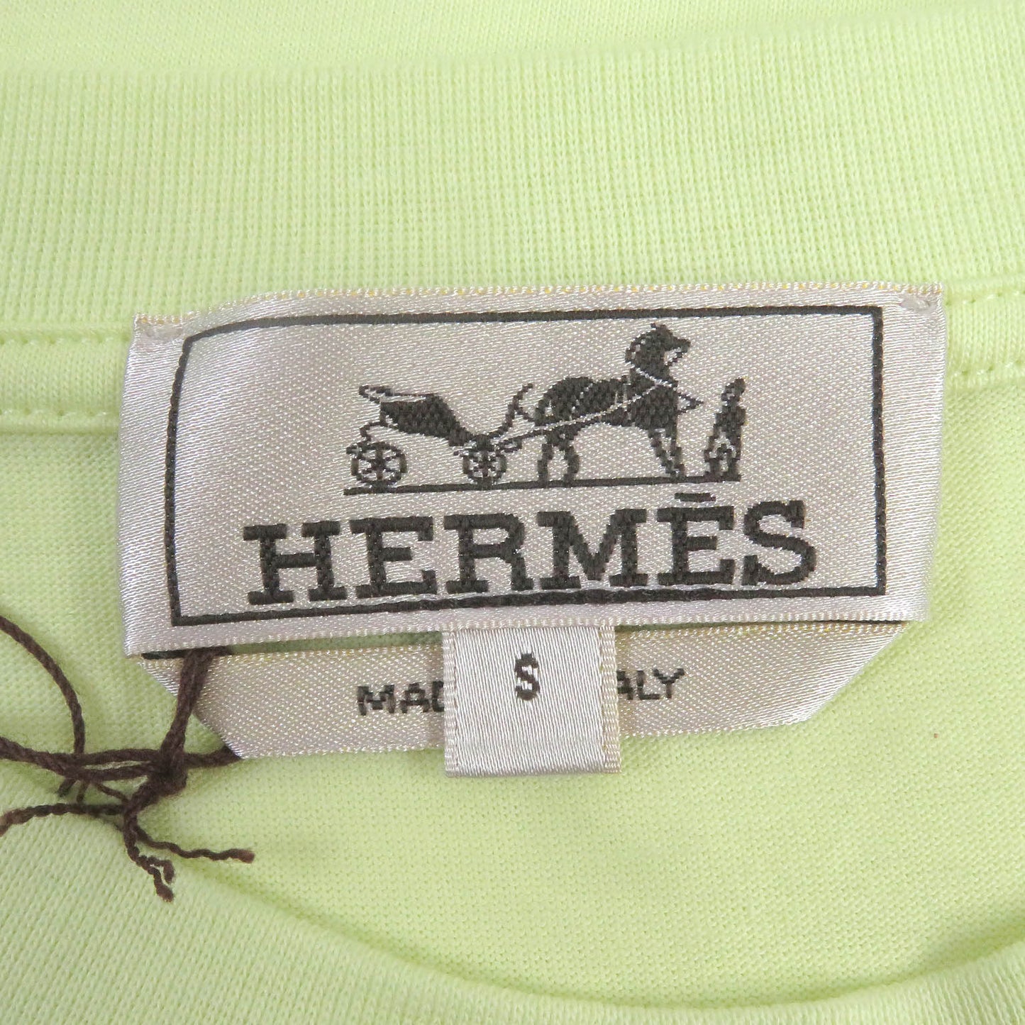 HERMES Short sleeve T-shirt cotton Light yellow Poulp Watch S