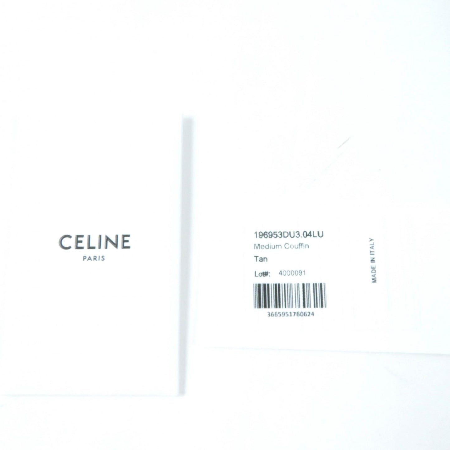 CELINE Tote Bag 196953DU3.04LU Main: Smooth calfskin Tan Cuir Triomphe Kufan Medium Tote Bag Women Used Authentic