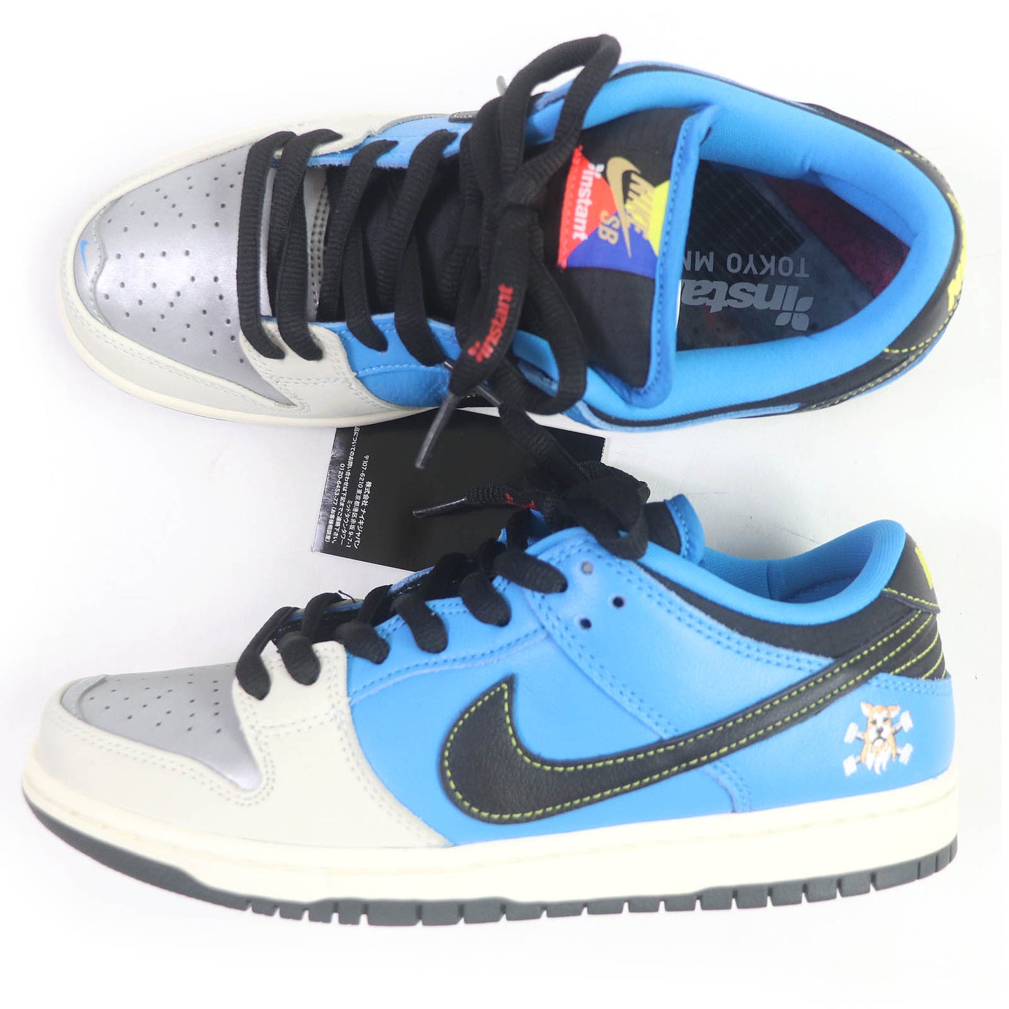 NIKE SB Low cut sneakers CZ5128-400 Main: Leather Blue gray DUNK LOW PRO QS INSTANT SKATEBOARD mens 26 Used Authentic