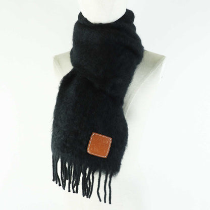 LOEWE Scarf Main: 50% mohair, Main: 48% wool, 2% nylon black Women Used Authentic