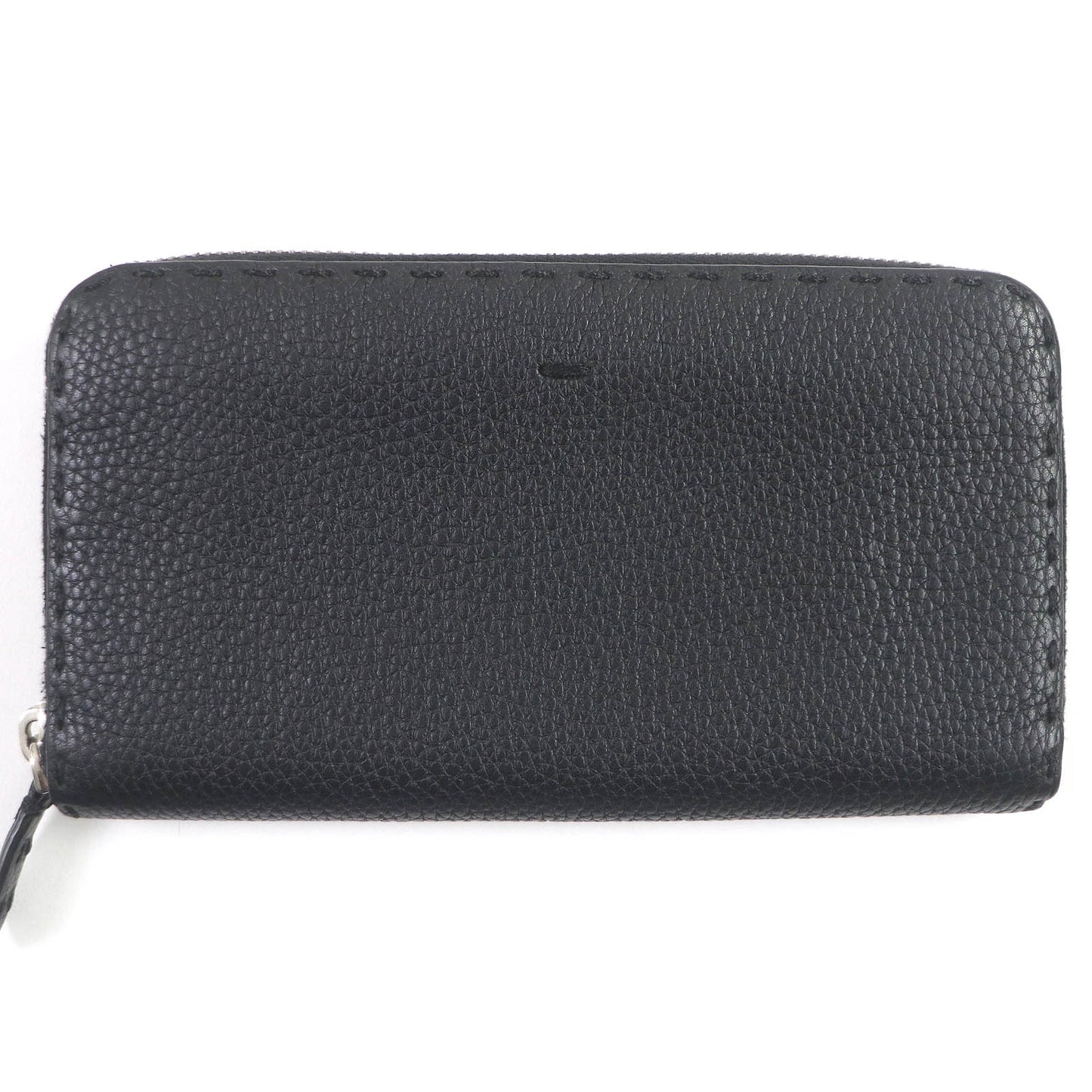 FENDI Long Wallet Purse 7M0210 leather black Celeria