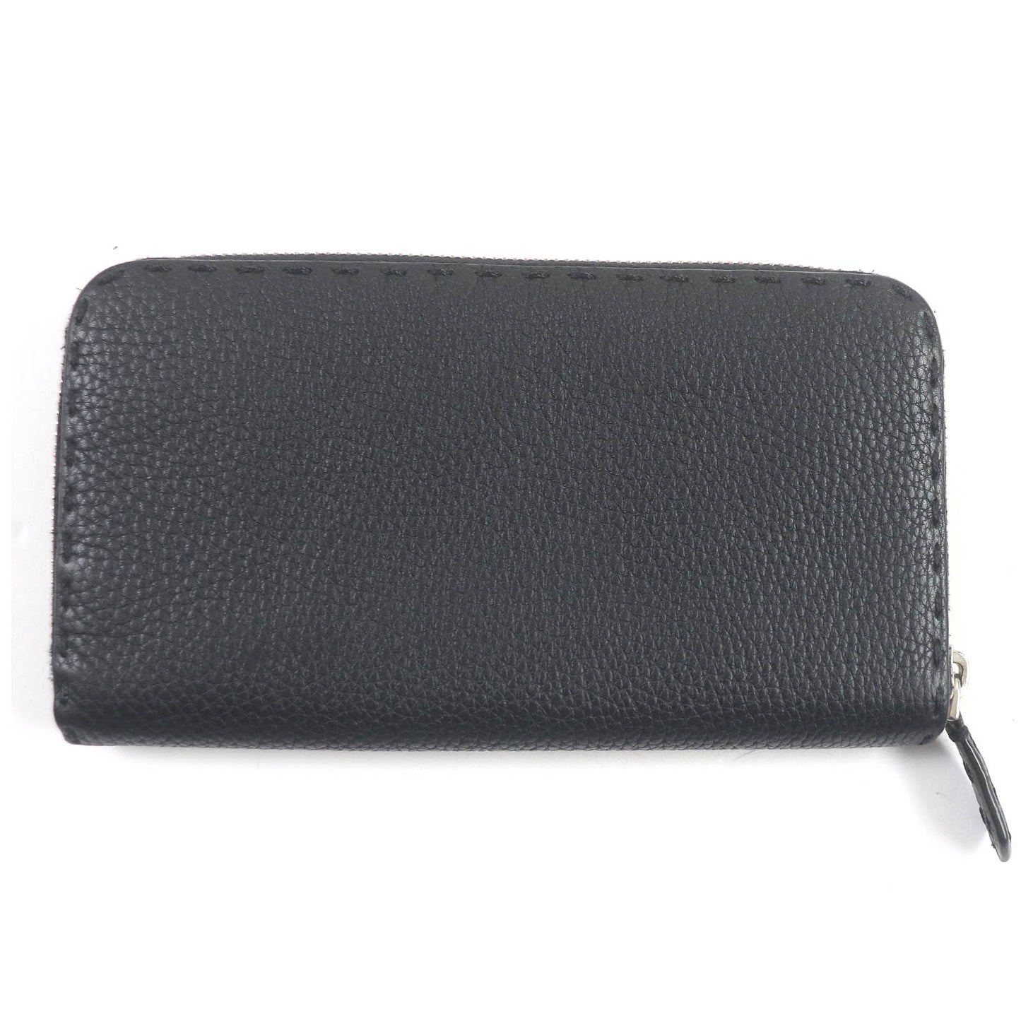 FENDI Long Wallet Purse 7M0210 leather black Celeria