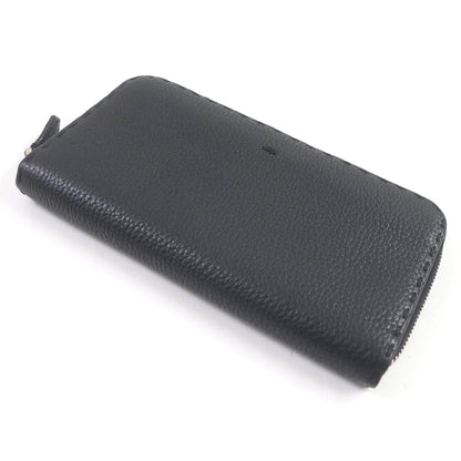 FENDI Long Wallet Purse 7M0210 leather black Celeria