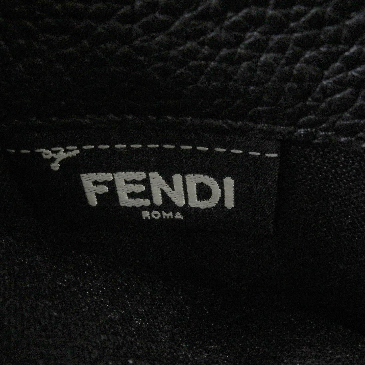 FENDI Long Wallet Purse 7M0210 leather black Celeria