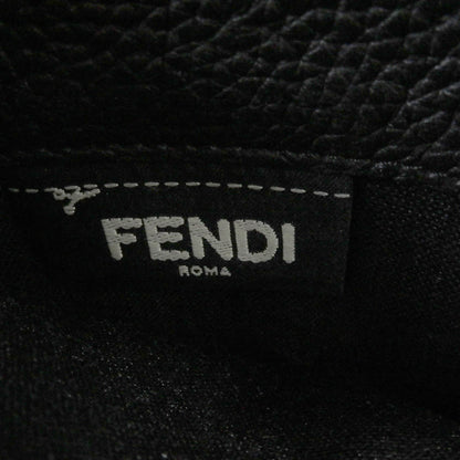 FENDI Long Wallet Purse 7M0210 leather black Celeria