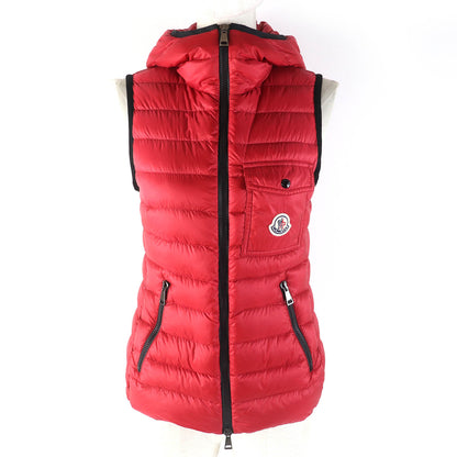 MONCLER Down vest Nylon Red GLYCO