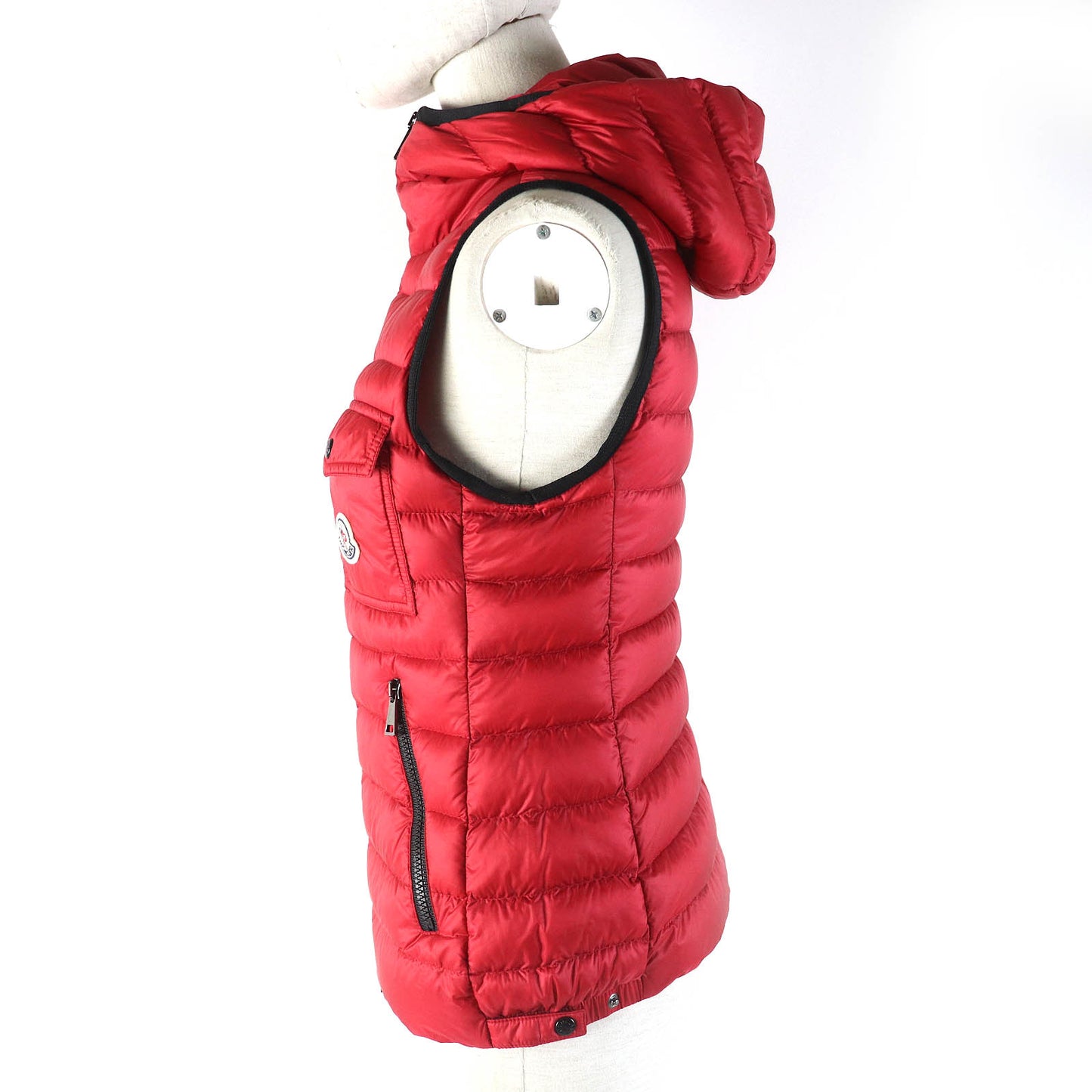 MONCLER Down vest Nylon Red GLYCO