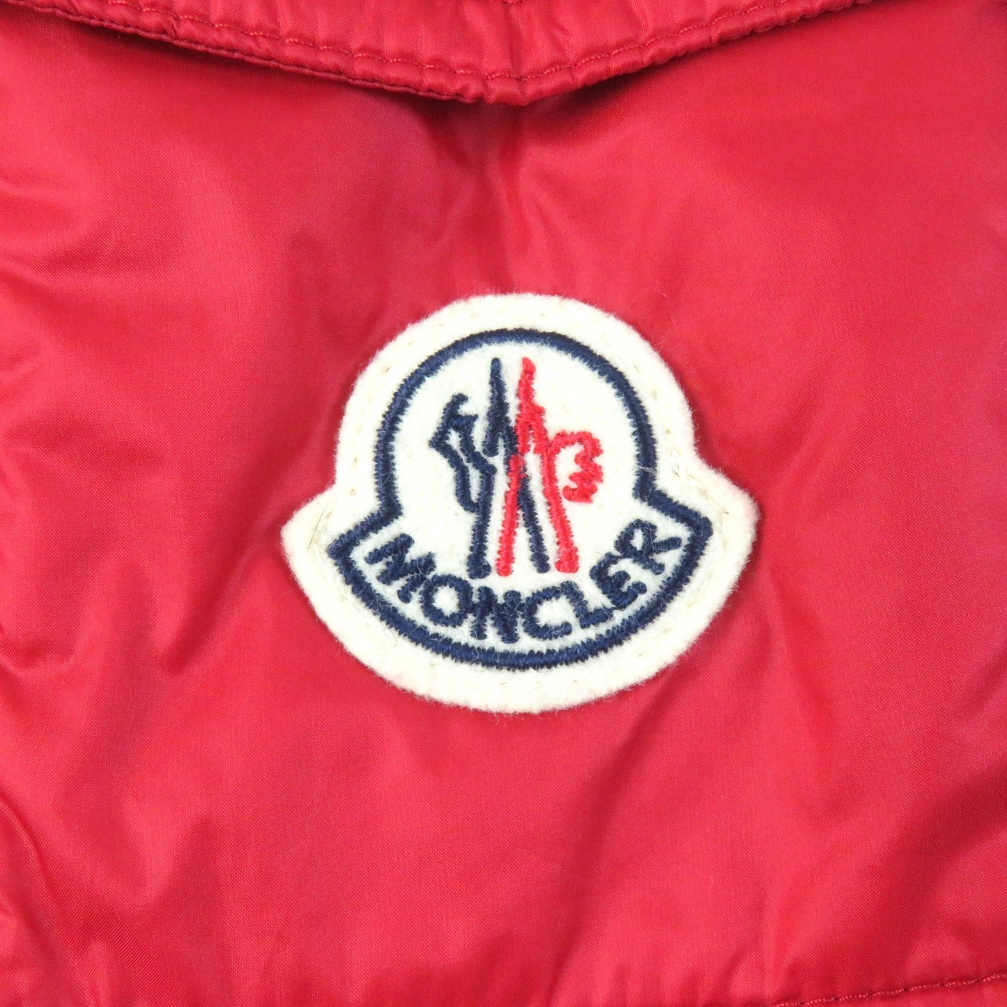 MONCLER Down vest Nylon Red GLYCO