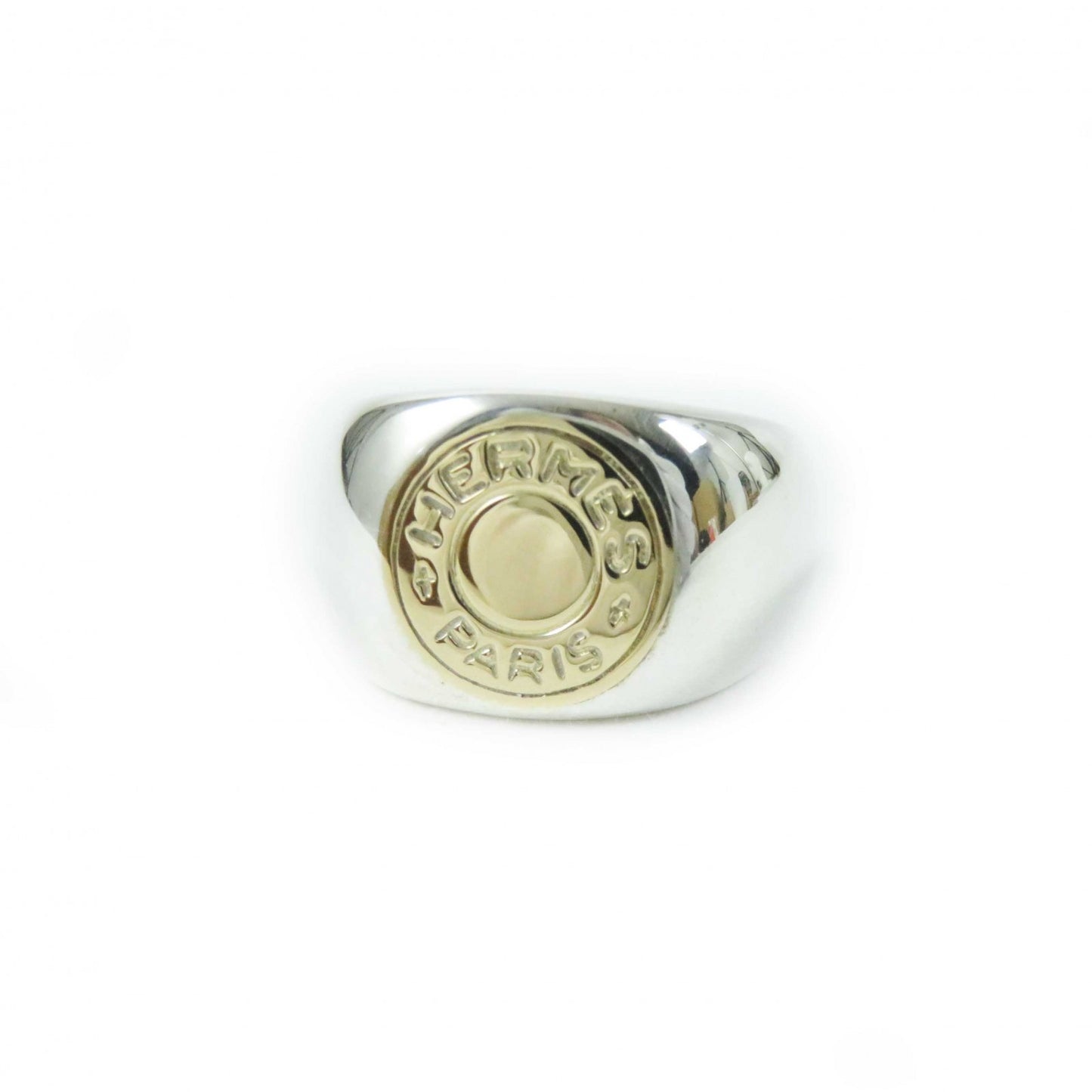 HERMES Ring SV925 Silver gold Serie No. 55