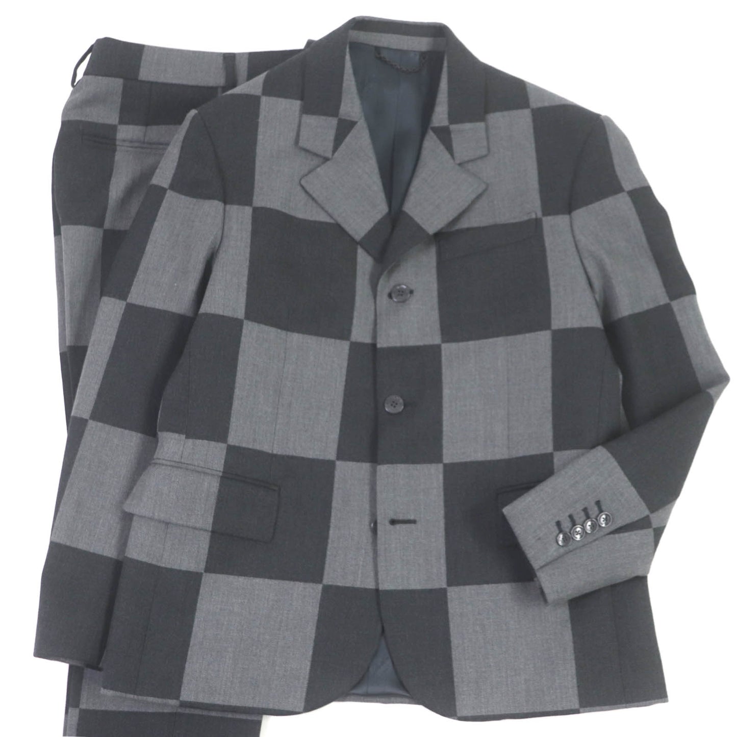 LOUIS VUITTON suit wool gray 40