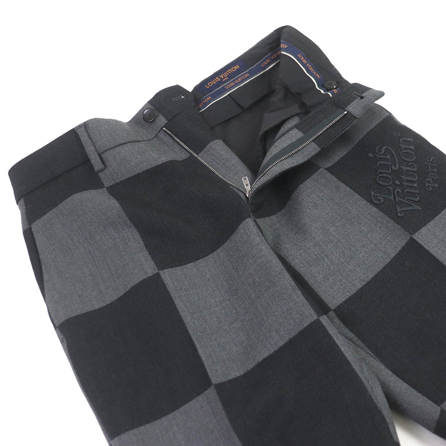 LOUIS VUITTON suit wool gray 40