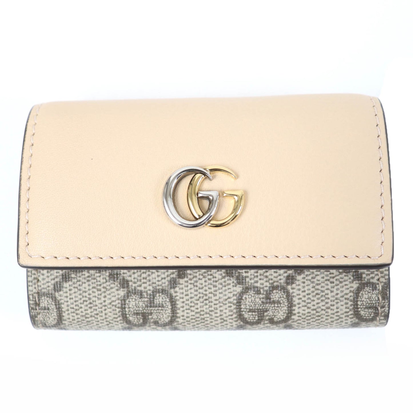 GUCCI Key case Key holder  795649 leather beige Double G Key case Key holder