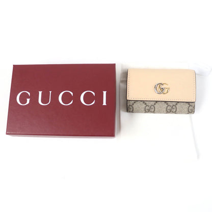 GUCCI Key case Key holder  795649 leather beige Double G Key case Key holder