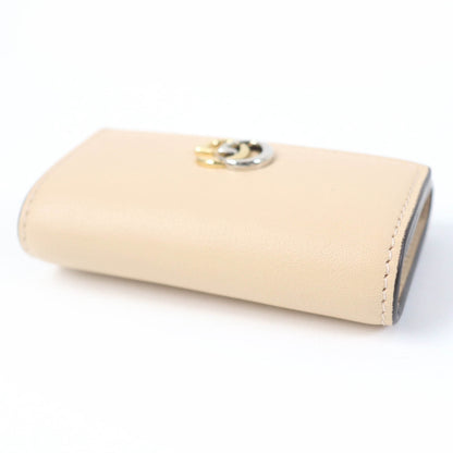 GUCCI Key case Key holder  795649 leather beige Double G Key case Key holder