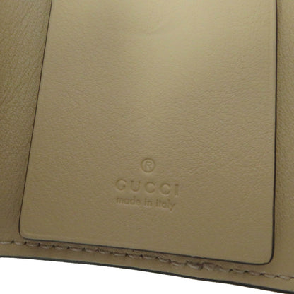 GUCCI Key case Key holder  795649 leather beige Double G Key case Key holder