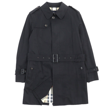 BURBERRY LONDON trench coat cotton black L