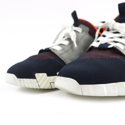 HERMES sneakers 212917 Suede leather Gray Navy Orange White Tepar 43