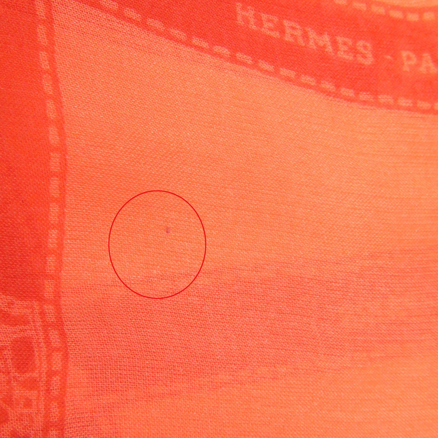 HERMES shawl silk Orange